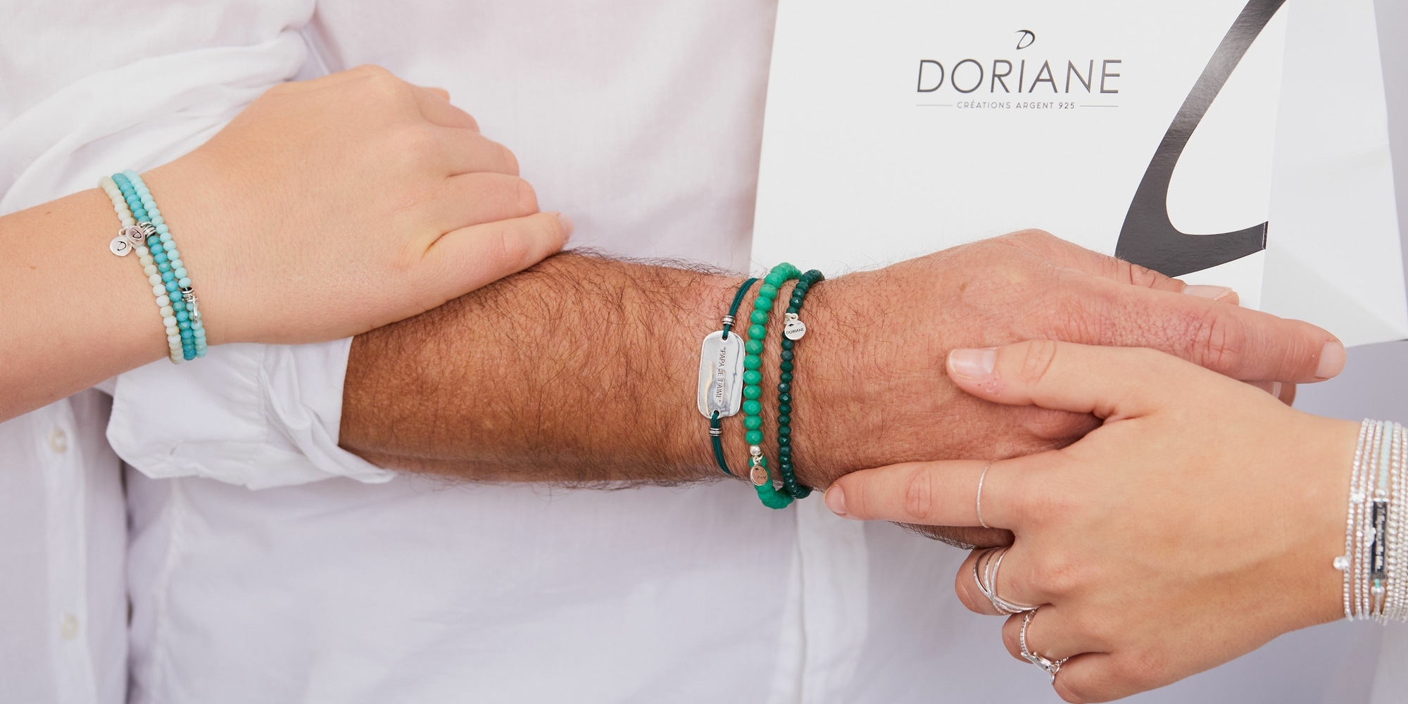 bracelets messages homme